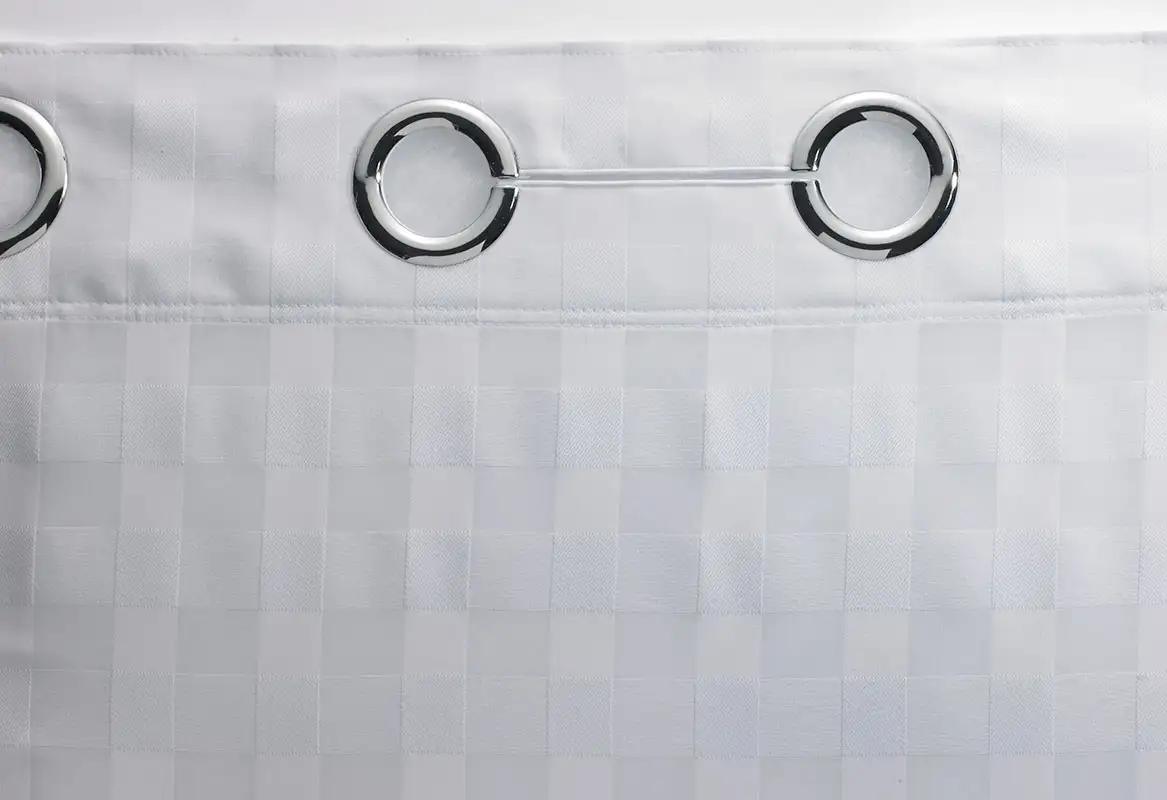 Basketweave Hookless Shower Curtain