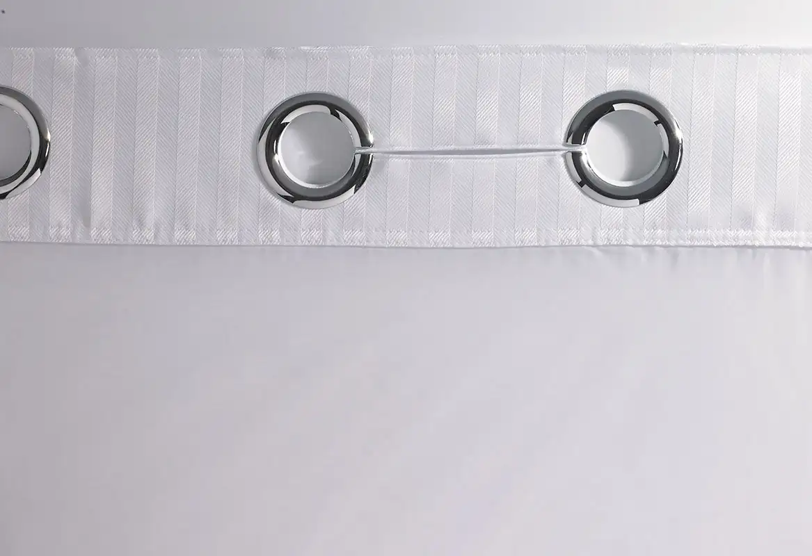 Herringbone Hookless Shower Curtain