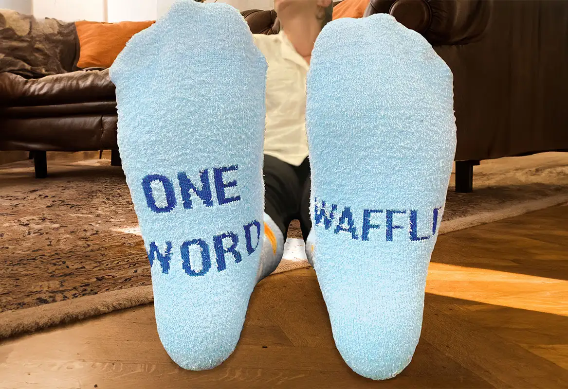 Waffle Fuzzy Socks